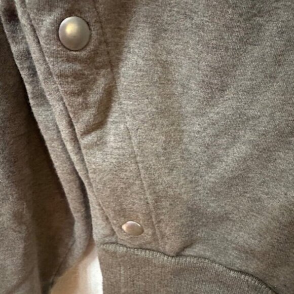Ann Taylor Loft Women's L Hoodie Olive Green Pockets Cotton NWOT - Picture 4 of 5